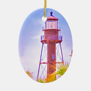 Sanibel Lighthouse collection Ceramic Tree Decoration