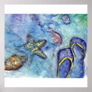 Sanibel Sandals Poster