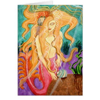 Sanibel Siren Mermaid Blank Card