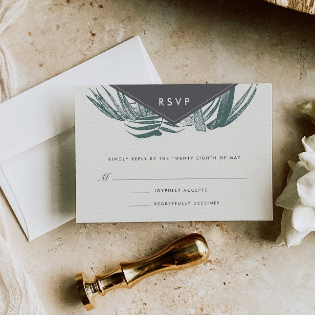 Sanibel | Vintage Tropical RSVP Card (Creator Uploaded)