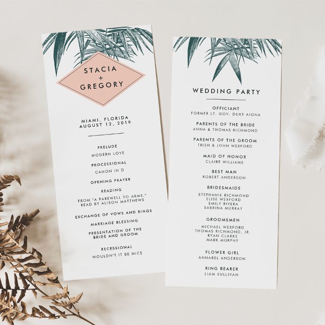 Sanibel Wedding Ceremony Program Programme (Creator Uploaded)
