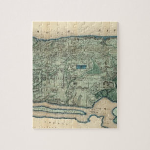 Sanitary and Topographical Map of New York City Jigsaw Puzzle