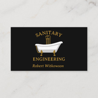 Sanitary Engineering and Plumbing Business Card