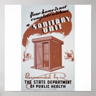sanitary unit poster