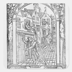 Sanitation in the Middle Ages Square Sticker