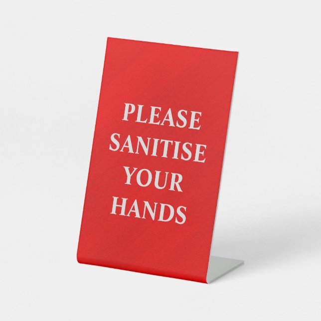 Sanitise Your Hands Pedestal Sign (Front)