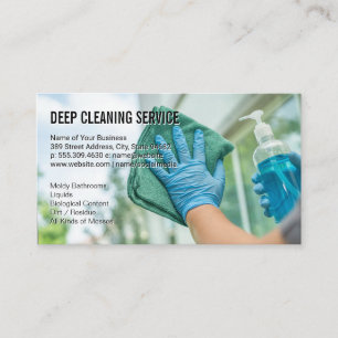 Sanitising Window Business Card