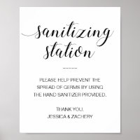 Sanitizing Station Hand Sanitizer Wedding