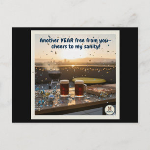 sanity (m) holiday postcard