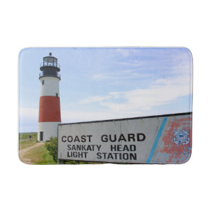 Sankaty Head Lighthouse, Nantucket MA Bath Mat