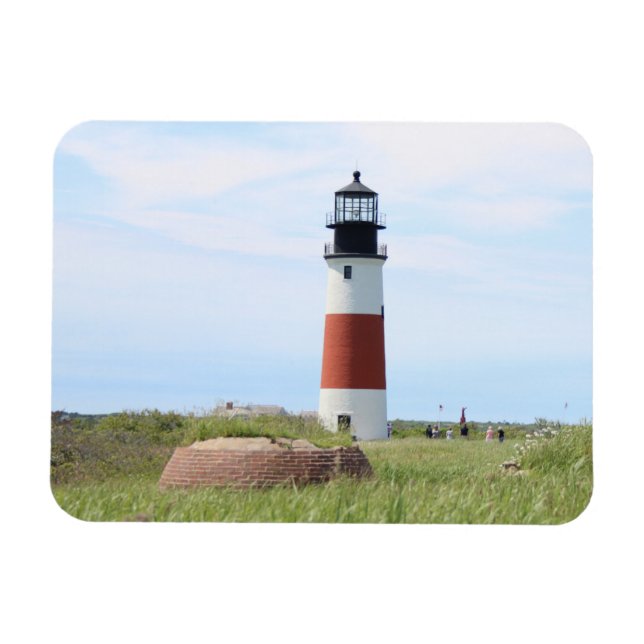 Sankaty Head Lighthouse, Nantucket MA Flex Magnet (Horizontal)