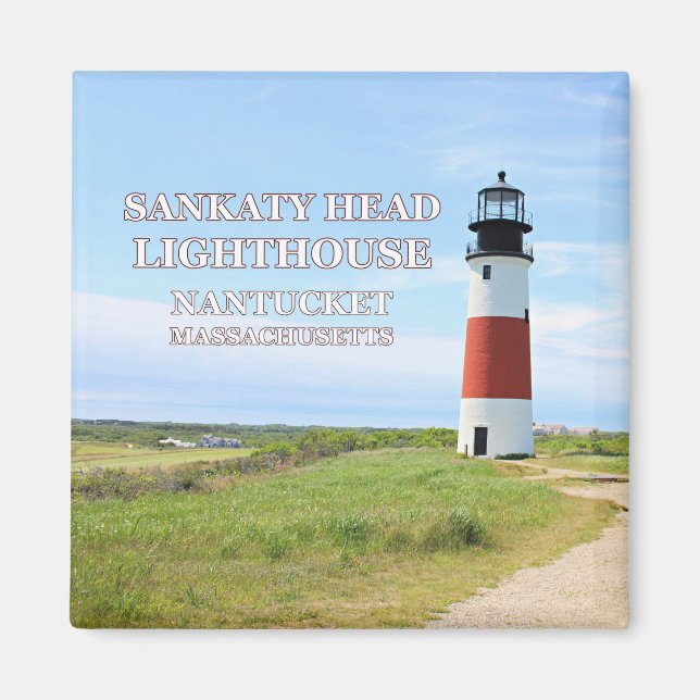 Sankaty Head Lighthouse, Nantucket MA Magnet (Front)