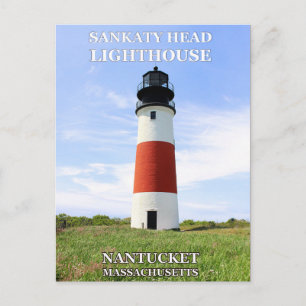 Sankaty Head Lighthouse, Nantucket MA Postcard