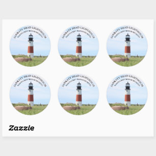 Sankaty Head Lighthouse, Nantucket MA Stickers