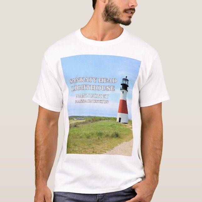 Sankaty Head Lighthouse, Nantucket MA T-Shirt (Front)
