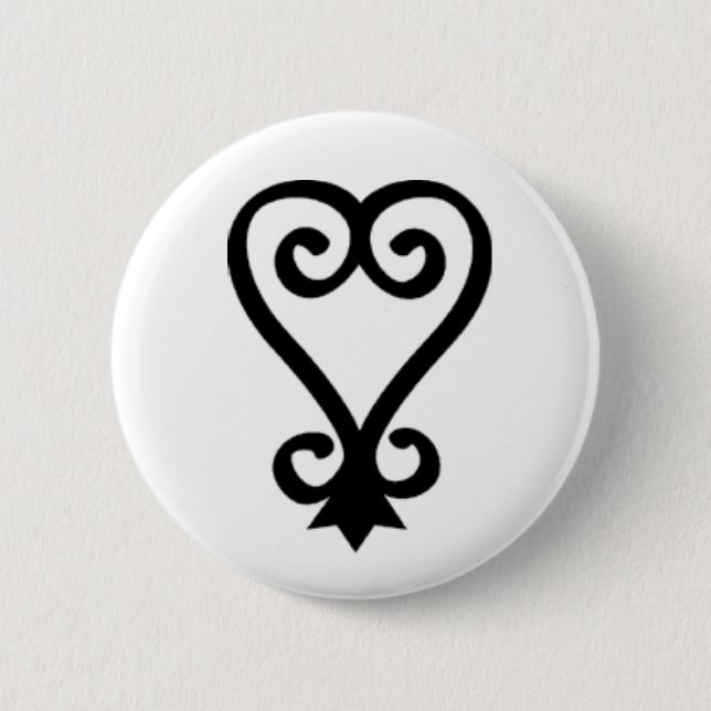 SANKOFA 6 CM ROUND BADGE (Front)