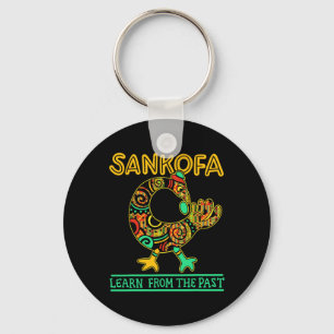 Sankofa African Bird Black History Month Juneteent Key Ring