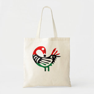 Sankofa African Bird Pan African Flag Pride Junete Tote Bag