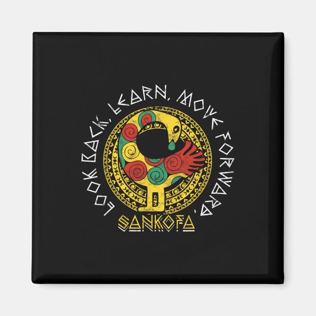 Sankofa Black History Month Adinkra Ghana  Magnet (Front)