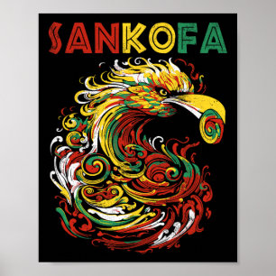 Sankofa Juneteenth Ghana Sankofa Symbol Adinkra  Poster