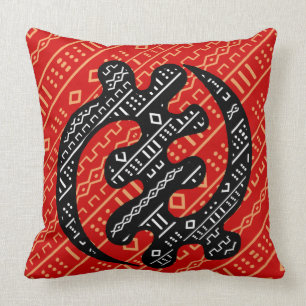 Sankofa Red Cushion
