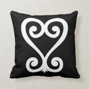 Sankofa   Return and get it - Adinkra Symbol Cushion