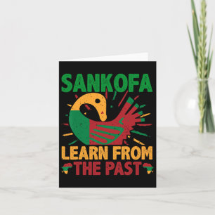 Sankofa Symbol And Adinkra Ghana For Black History Card