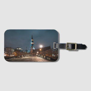 Sankt Katharinen Kirche Hamburg Card Luggage Tag