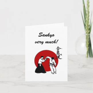 Sankyo very much! thank you card