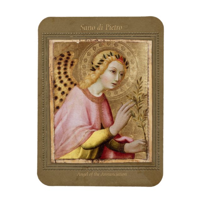 Sano di Pietro Annunciation angel CC0747 Sienese Magnet (Vertical)
