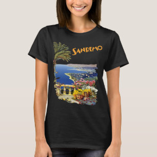 Sanremo Italian Riviera Coastal Travel T-Shirt