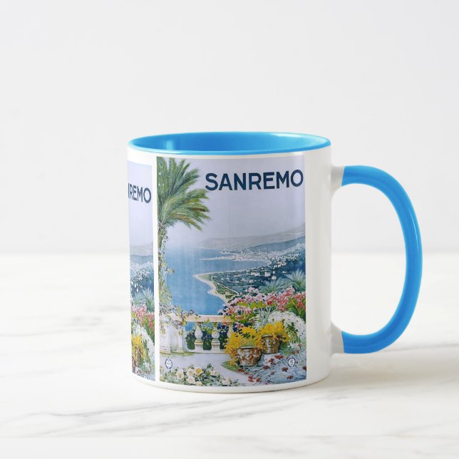 Sanremo, Italy Ringer Mug (Plated) (Right)