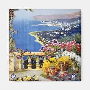 Sanremo Italy Travel Poster Magnet