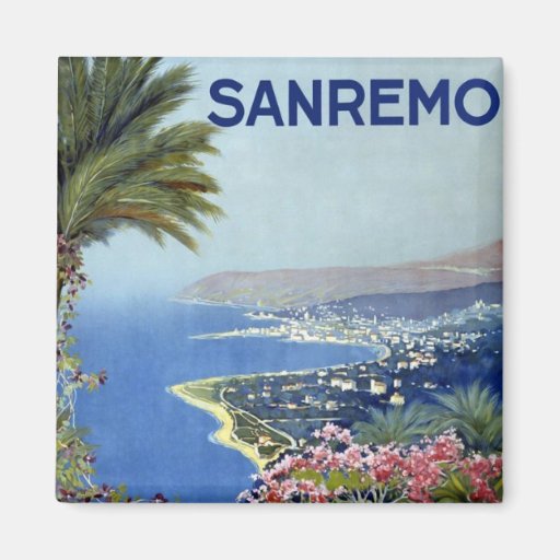 Image of Sanremo Italy Vintage Magnet