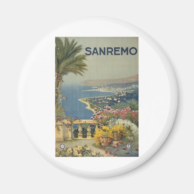 Sanremo poster 1920 magnet (Front)