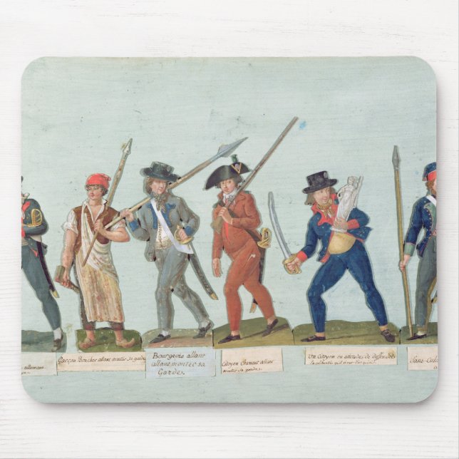 Sans Culotte Lighting his Pipe Mouse Mat (Front)