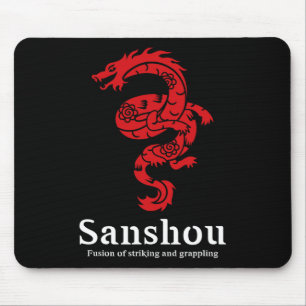 Sanshou Dragon Sanda Chinese Boxing Martial Arts Mouse Mat