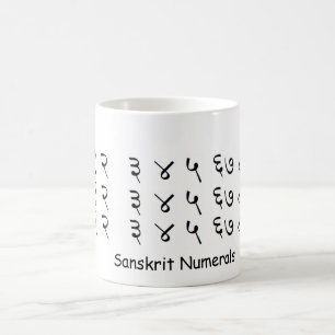 Sanskrit Numerals Mug