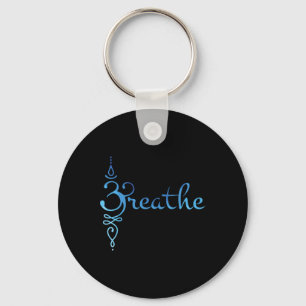 Sanskrit Zen Yoga Meditation Breathing Symbol Key Ring