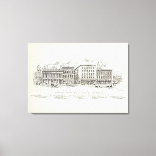 Sansome West side California and Sacramento Canvas Print