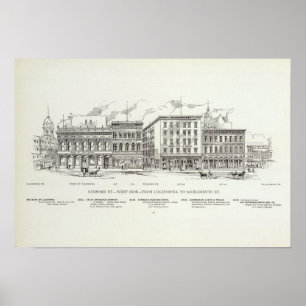 Sansome West side California and Sacramento Poster