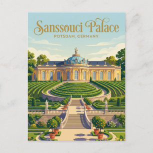 Sanssouci Palace Germany Postcard