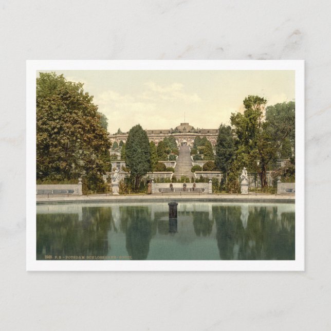 Sanssouci Palace, Potsdam, Berlin, Germany Postcard (Front)