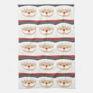 Santa 026 tea towel