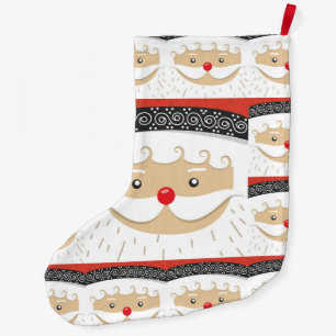 Santa 027 large christmas stocking