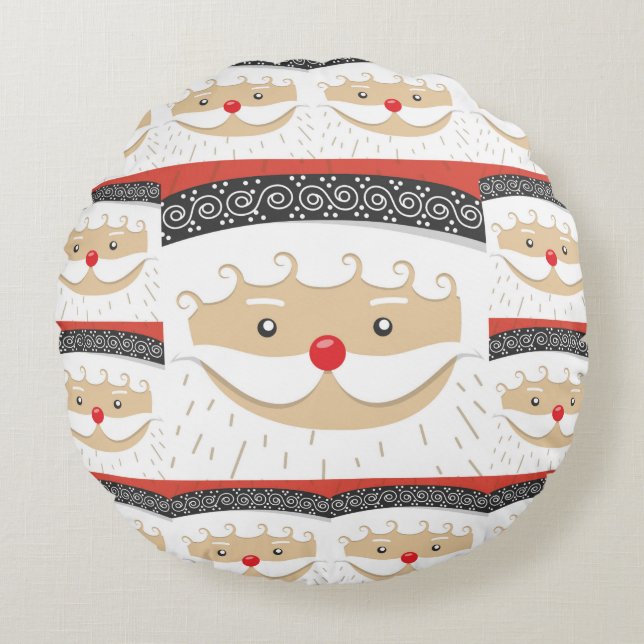 Santa 027 round cushion (Front)