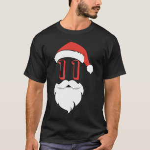 Santa 11 Years Old Graphic  11th Birthday Christma T-Shirt