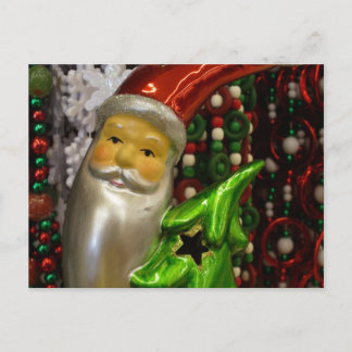 Santa 3 holiday postcard