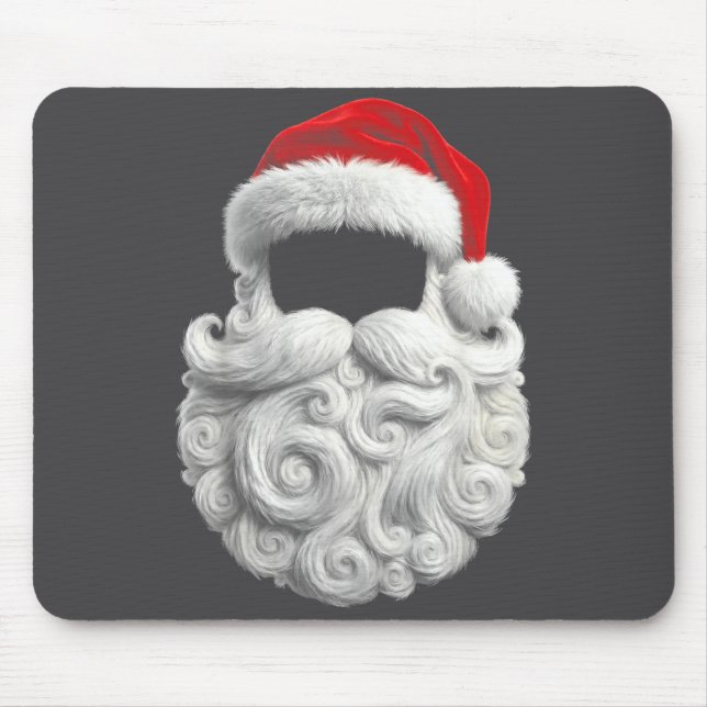 Santa 67 6 7 Six Seven Beard Cool Realistic  Mouse Mat (Front)