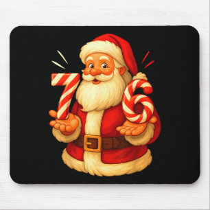 Santa 67 Candy Cane Six Seven Santa Claus Funny Ch Mouse Mat